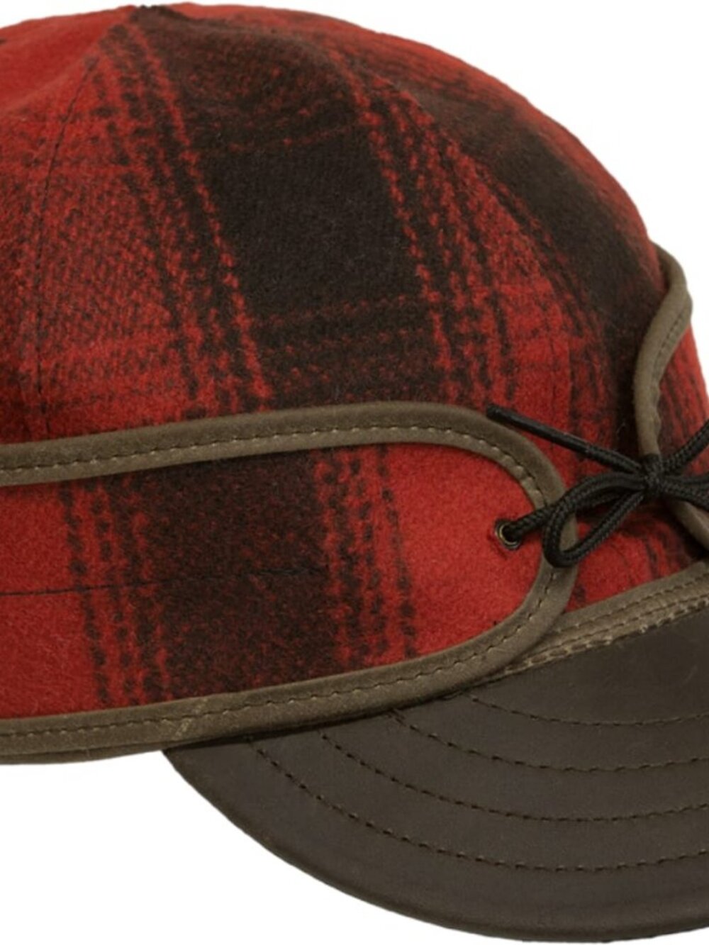 The Original With Leather - Red/black Plaid